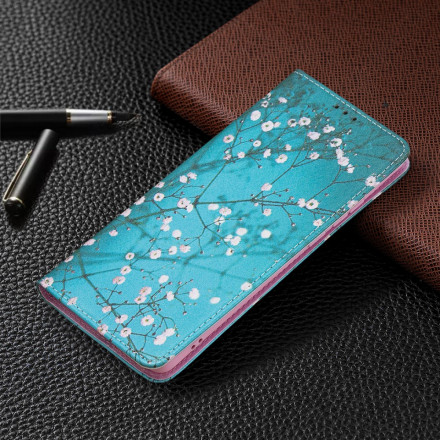 Flip Cover Huawei P50 Pro Ramas floridas