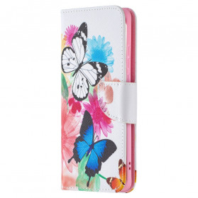 Funda Huawei P50 Pro Pintada Mariposas y Flores