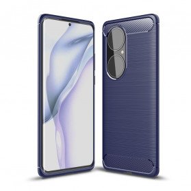 Funda de fibra de carbono cepillada para el Huawei P50 Pro