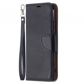 Funda Huawei P50 Pro solapa oblicua Litchi