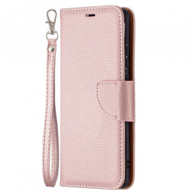 Funda Huawei P50 Pro solapa oblicua Litchi