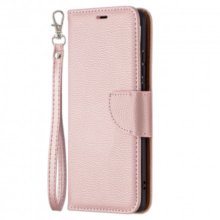 Funda Huawei P50 Pro solapa oblicua Litchi