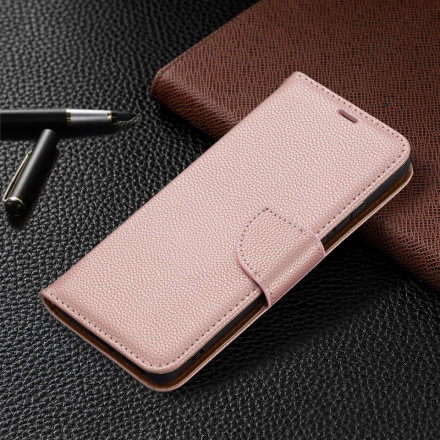 Funda Huawei P50 Pro solapa oblicua Litchi