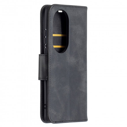Funda Huawei P50 Pro solapa oblicua lisa
