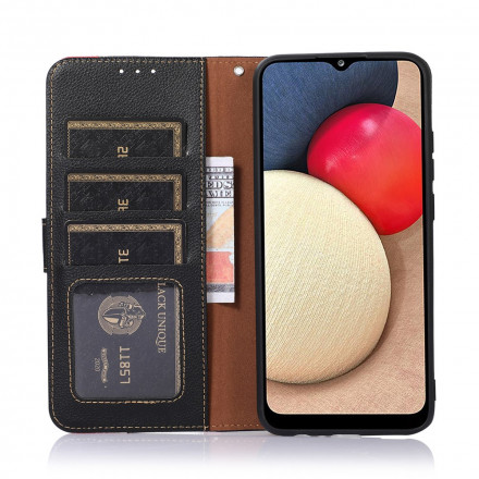 Funda Samsung Galaxy A42 5G Style Lychee RFID KHAZNEH