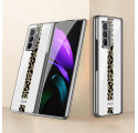 Samsung Galaxy Z Fold2 Funda de cristal de leopardo GKK