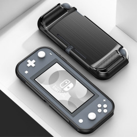 Funda de fibra de carbono cepillada para Nintendo Switch Lite