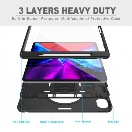 Funda para iPad Pro 12,9" (2021) (2020) (2019) Colgante, soporte y portaestilo