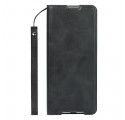 Flip Cover Sony Xperia 1 III Leatherette Classy Strap