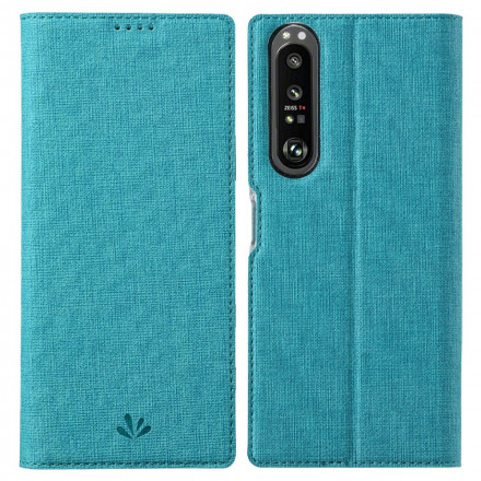 Flip Cover Sony Xperia 1 III Textura VILI DMX