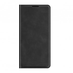 Funda abatible Moto G30 / Moto G10 Efecto cuero suave