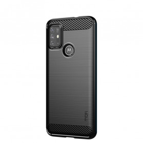 Moto G30 / Moto G10 Funda de fibra de carbono cepillada MOFI
