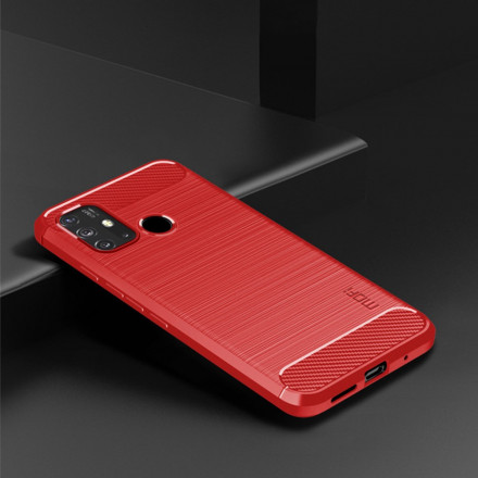 Moto G30 / Moto G10 Funda de fibra de carbono cepillada MOFI