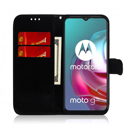 Funda de polipiel con espejo para Moto G30 / Moto G10