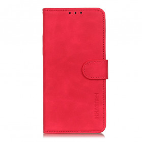 Funda para moto G100 Efecto Cuero Vintage KHAZNEH