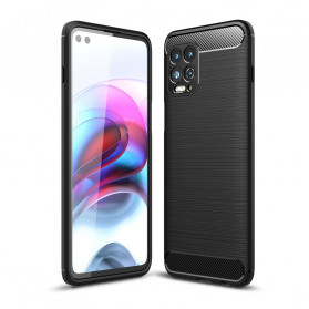 Funda de fibra de carbono cepillada para el Moto G100