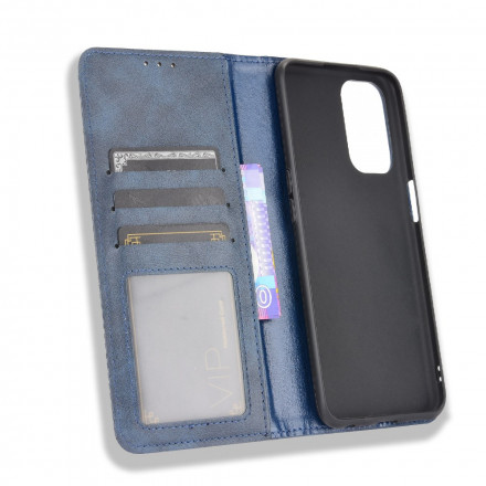 Flip Cover Oppo A54 5G / A74 5G Efecto Cuero Estilo Vintage