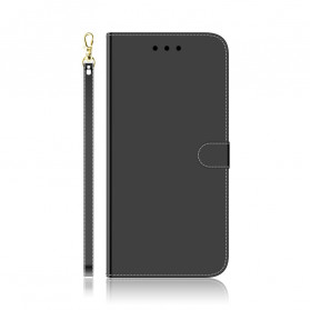Funda Oppo A54 5G / A74 5G Tapa de espejo en polipiel