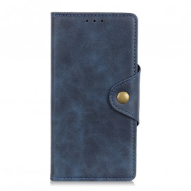 Funda para moto G50 Simil cuero botón decorativo