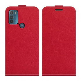 Funda efecto piel Moto G50 solapa vertical