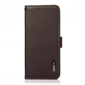 Moto G50 Funda de cuero Litchi KHAZNEH RFID