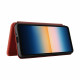 Flip Cover Sony Xperia 10 III Silicona Color Carbono