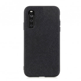 Sony xperia 10 III Mini Funda de cuero genuino con textura