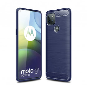 Funda de fibra de carbono cepillada para el Moto G9 Power