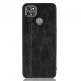 Funda Moto G9 Power Costura efecto cuero