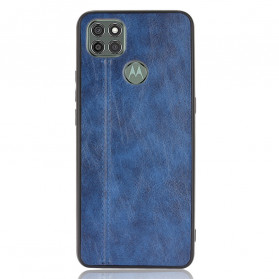 Funda Moto G9 Power Costura efecto cuero