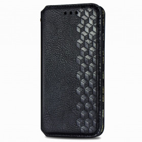 Flip Cover Moto G9 Power Cuero Efecto Diamante