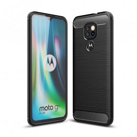 Funda de fibra de carbono cepillada para el Moto G9 Power