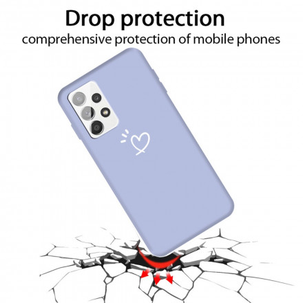 Samsung Galaxy A32 4G Funda de silicona Corazón Palpitante