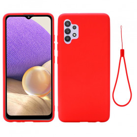 Samsung Galaxy A32 4G Funda de silicona líquida con colgante