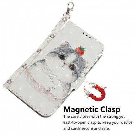 Moto G9 Play Funda Tomato on Lanyard Cat