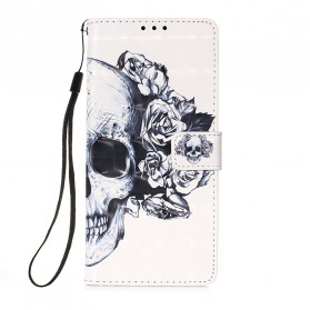 Funda de calavera y huesos cruzados para Samsung Galaxy A32 4G