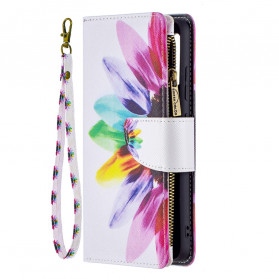Funda de bolsillo con cremallera Samsung Galaxy A32 4G Flor
