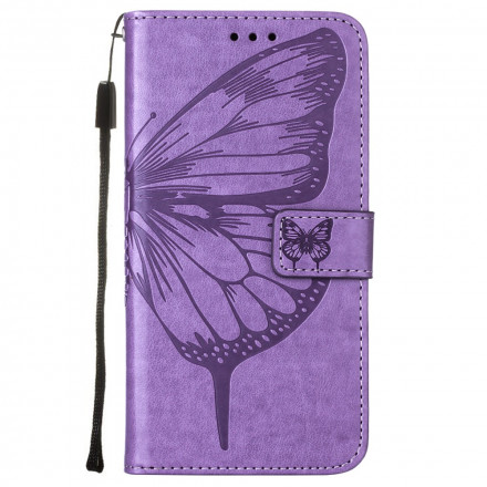 Funda con diseño de mariposa para Samsung Galaxy A32 4G con colgante