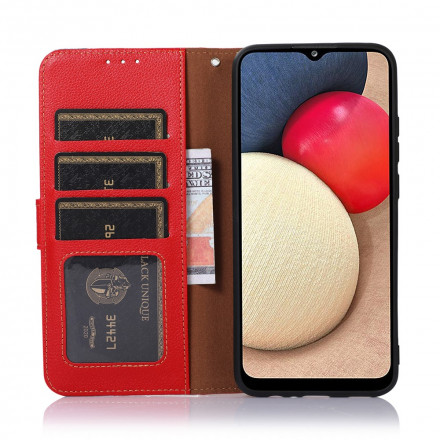 Funda Samsung Galaxy A32 4G estilo lichi RFID KHAZNEH Funda Samsung Galaxy A32 4G estilo lichi RFID KHAZNEH