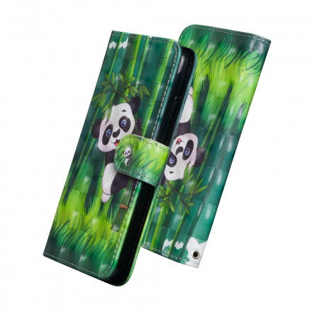 Funda Moto G9 Play Panda y Bamboo