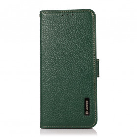 Samsung Galaxy A32 4G Funda de cuero Litchi KHAZNEH RFID