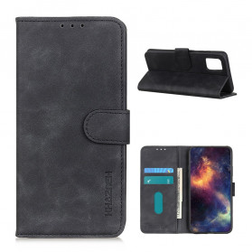 Funda de cuero Vintage para el Moto G9 Plus KHAZNEH