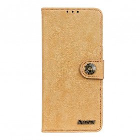 Samsung Galaxy A22 4G Funda de piel sintética Split Retro KHAZNEH