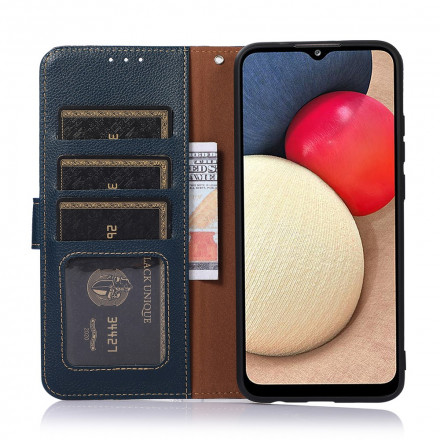 Funda Samsung Galaxy A22 4G estilo lichi RFID KHAZNEH