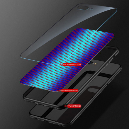 Funda de cristal templado Samsung Galaxy A22 5G de fibra de carbono