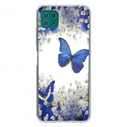 Funda Samsung Galaxy A22 5G Diseño de mariposa