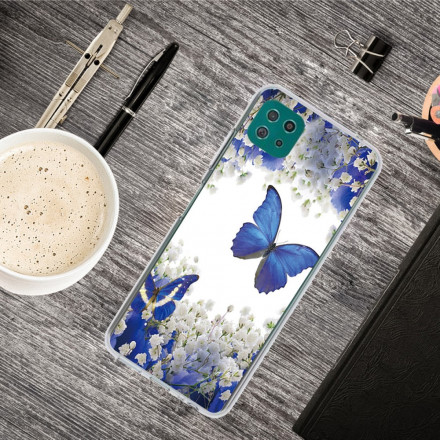 Funda Samsung Galaxy A22 5G Diseño de mariposa