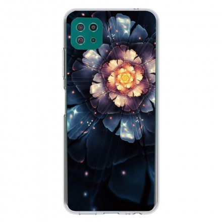 Funda flexible de flor para el Samsung Galaxy A22 5G