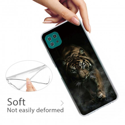 Funda flexible de tigre para el Samsung Galaxy A22 5G