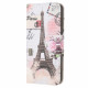 Funda retro del Samsung Galaxy A22 4G Torre Eiffel